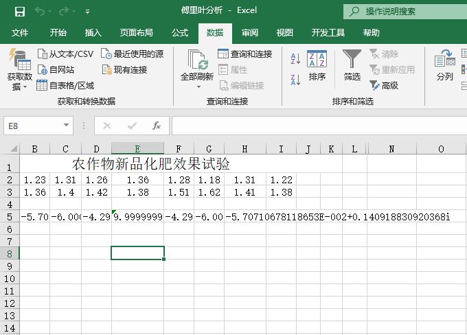 傅利叶分析的结果